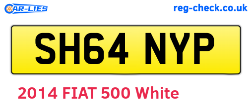 SH64NYP are the vehicle registration plates.