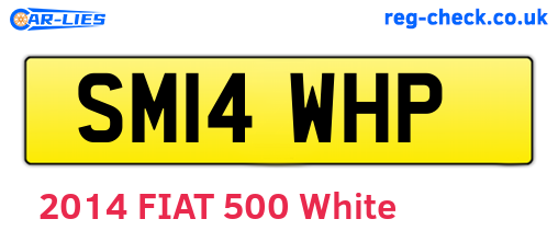 SM14WHP are the vehicle registration plates.