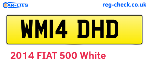 WM14DHD are the vehicle registration plates.
