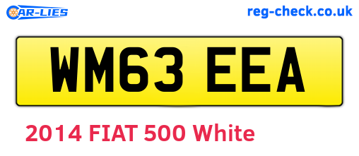 WM63EEA are the vehicle registration plates.
