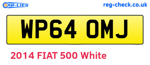 WP64OMJ are the vehicle registration plates.