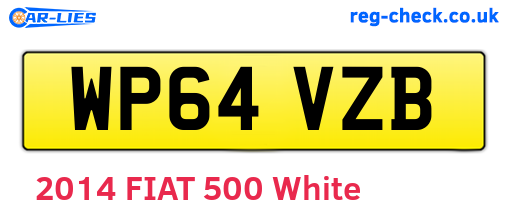 WP64VZB are the vehicle registration plates.