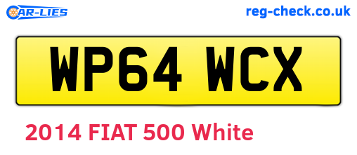 WP64WCX are the vehicle registration plates.