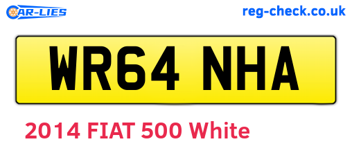 WR64NHA are the vehicle registration plates.