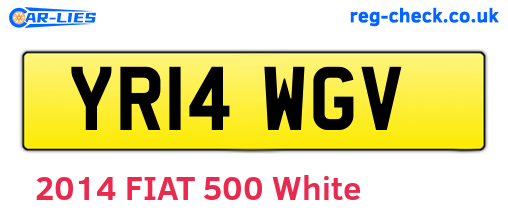 YR14WGV are the vehicle registration plates.