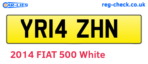 YR14ZHN are the vehicle registration plates.