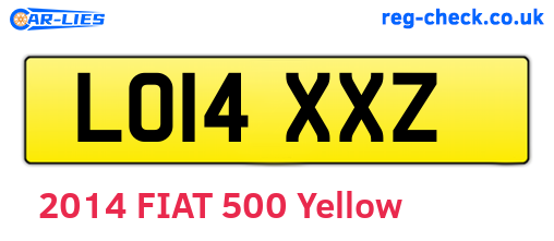 LO14XXZ are the vehicle registration plates.