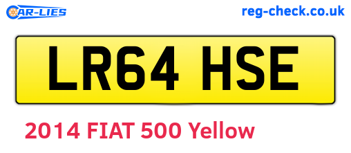 LR64HSE are the vehicle registration plates.
