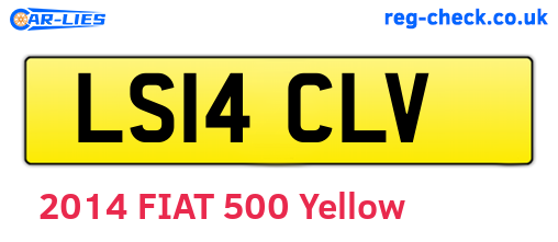 LS14CLV are the vehicle registration plates.