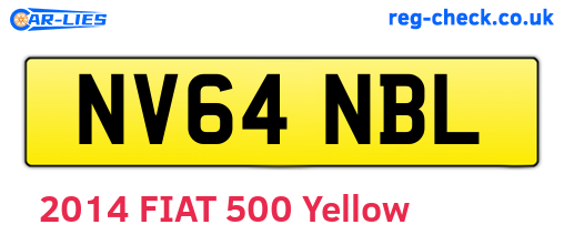 NV64NBL are the vehicle registration plates.