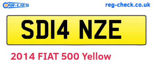 SD14NZE are the vehicle registration plates.