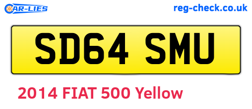 SD64SMU are the vehicle registration plates.