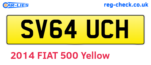 SV64UCH are the vehicle registration plates.