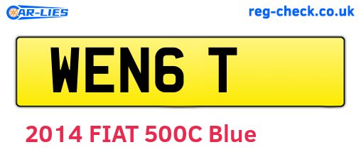 WEN6T are the vehicle registration plates.