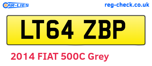 LT64ZBP are the vehicle registration plates.