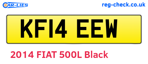 KF14EEW are the vehicle registration plates.