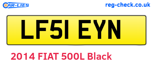 LF51EYN are the vehicle registration plates.