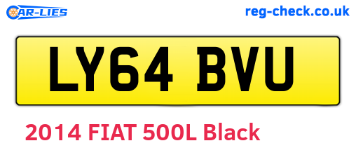 LY64BVU are the vehicle registration plates.