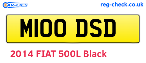 M100DSD are the vehicle registration plates.