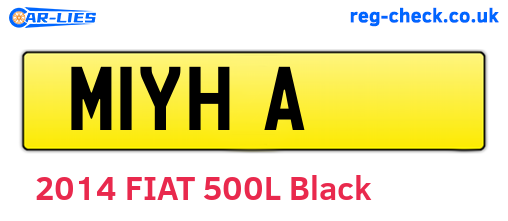 M1YHA are the vehicle registration plates.