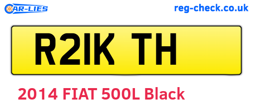 R21KTH are the vehicle registration plates.