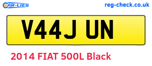 V44JUN are the vehicle registration plates.