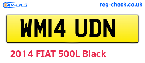 WM14UDN are the vehicle registration plates.