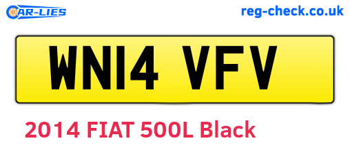 WN14VFV are the vehicle registration plates.