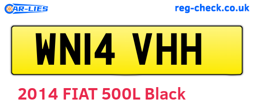 WN14VHH are the vehicle registration plates.