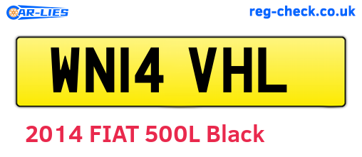 WN14VHL are the vehicle registration plates.