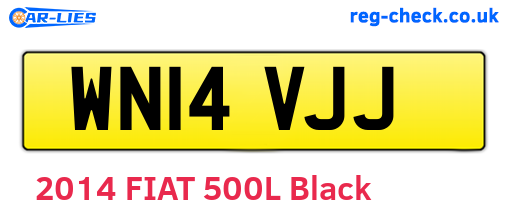 WN14VJJ are the vehicle registration plates.