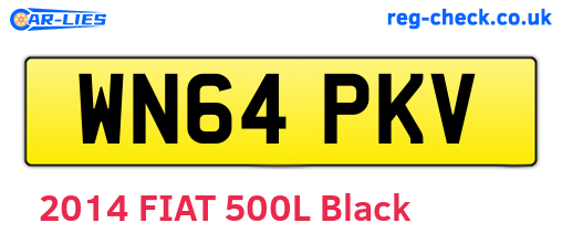 WN64PKV are the vehicle registration plates.