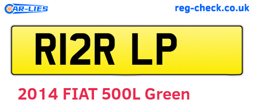 R12RLP are the vehicle registration plates.