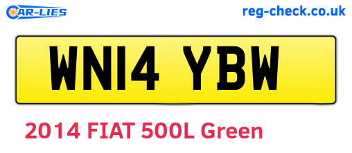 WN14YBW are the vehicle registration plates.