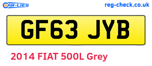 GF63JYB are the vehicle registration plates.