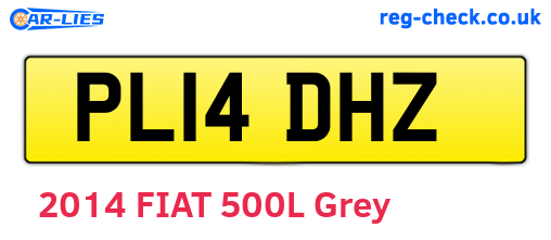 PL14DHZ are the vehicle registration plates.