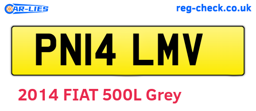 PN14LMV are the vehicle registration plates.