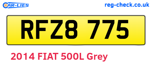RFZ8775 are the vehicle registration plates.