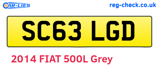 SC63LGD are the vehicle registration plates.