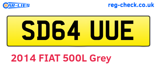 SD64UUE are the vehicle registration plates.