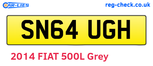 SN64UGH are the vehicle registration plates.