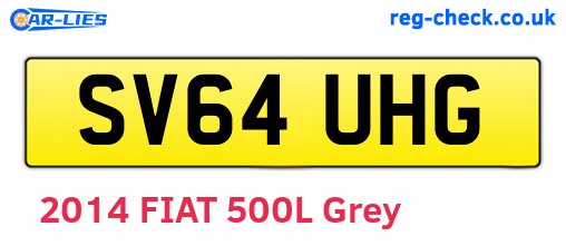SV64UHG are the vehicle registration plates.