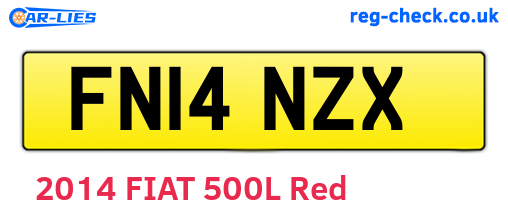 FN14NZX are the vehicle registration plates.