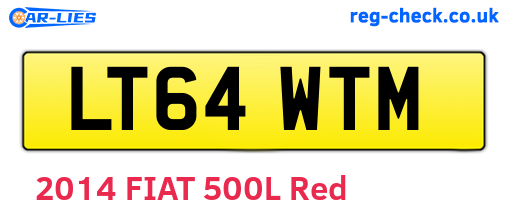 LT64WTM are the vehicle registration plates.
