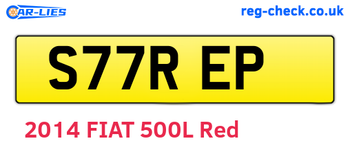 S77REP are the vehicle registration plates.