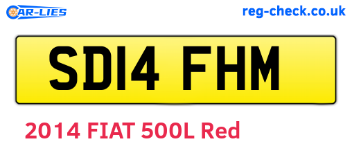 SD14FHM are the vehicle registration plates.