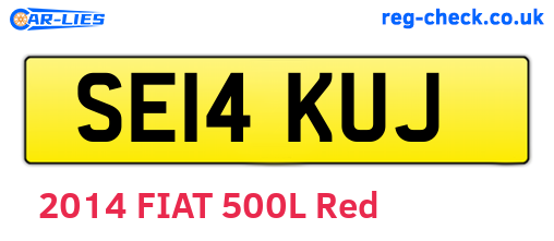 SE14KUJ are the vehicle registration plates.