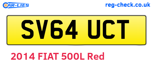 SV64UCT are the vehicle registration plates.