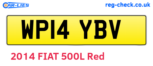 WP14YBV are the vehicle registration plates.