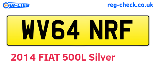 WV64NRF are the vehicle registration plates.